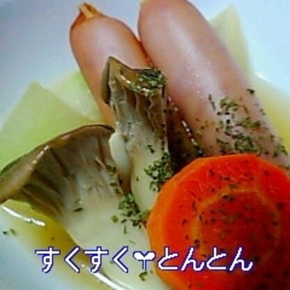 冬瓜だと早く煮えて、味がしみ込むのも早いから、朝ごはんにいいですね。美味しかったです。ご馳走様でした！！